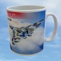 I Saw Her Fly! Vulcan XH558 Mug